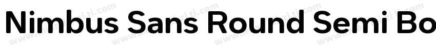 Nimbus Sans Round Semi Bold字体转换